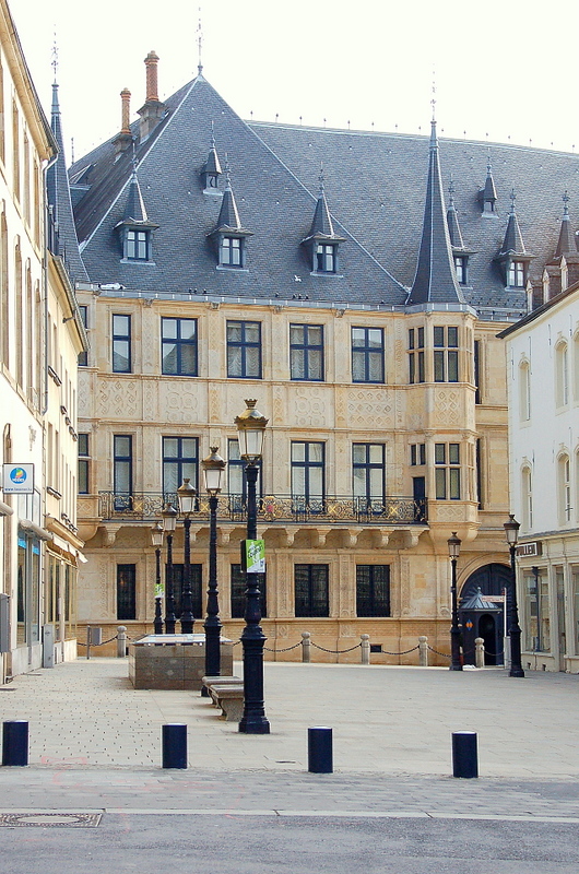 The Grand Ducal Palace, official residence of the Grand Duke of Luxembourg.
